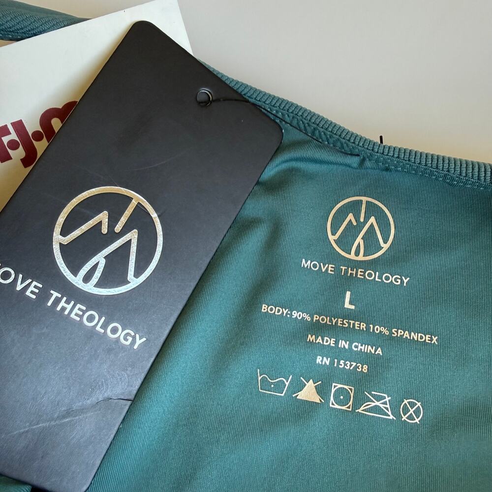 NEW Move Theology Slate Blue Athletic Set Women's Large - Picture 4 of 11